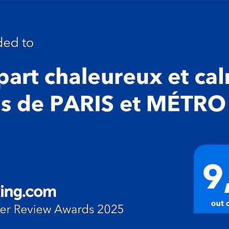 Appart Chaleureux Et Calme Pres De Paris Et Metro Asnières Eksteriør billede