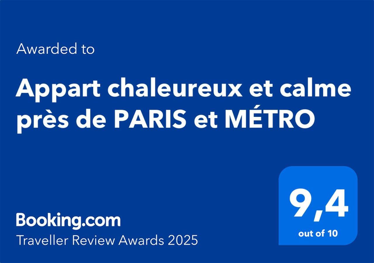 Appart Chaleureux Et Calme Pres De Paris Et Metro Asnières Eksteriør billede